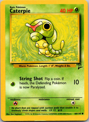 Caterpie Common Base Set 2 068/130 LP