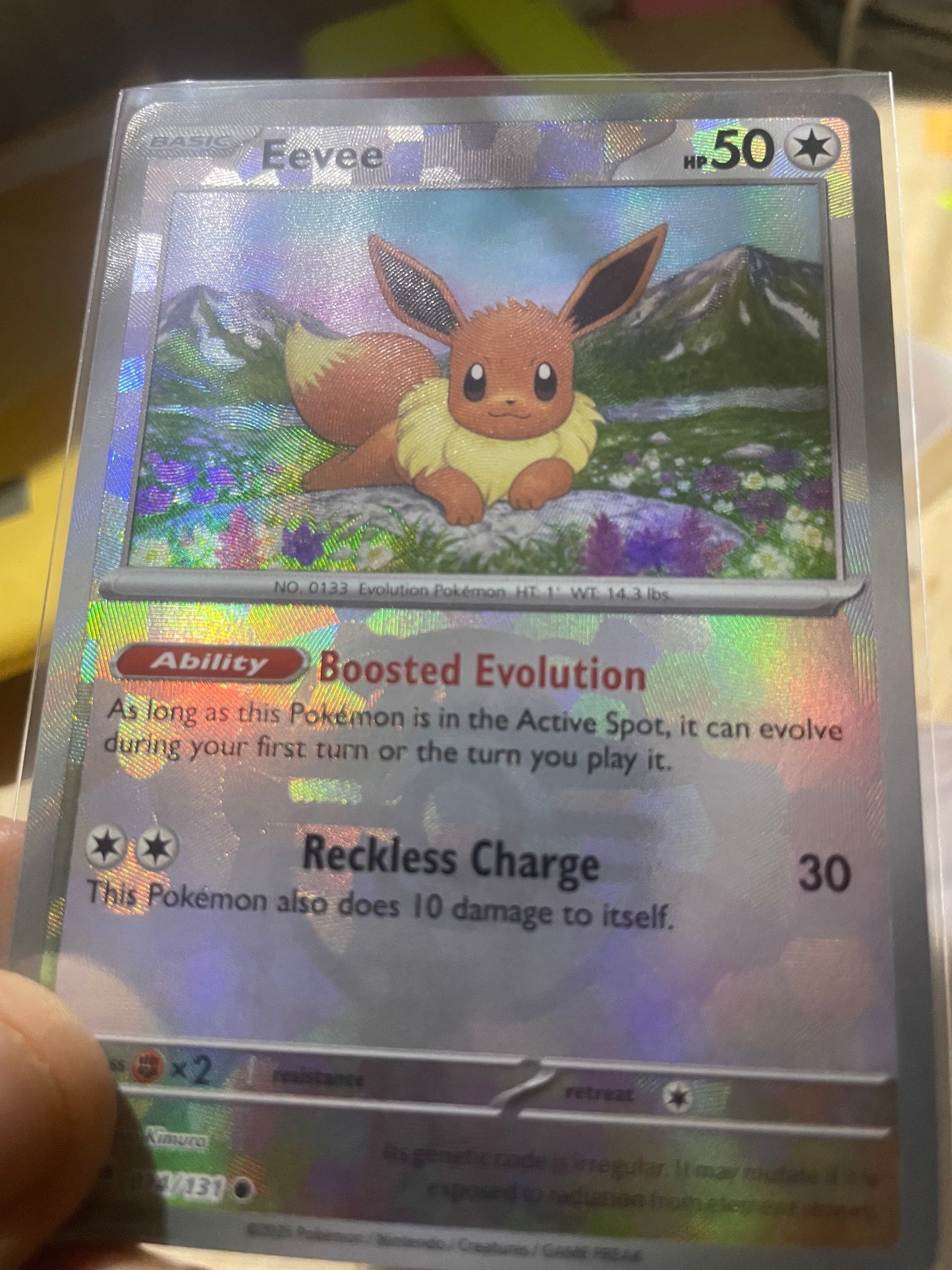 2024 Eevee [Masterball Reverse] Prismatic Evolutions 074/131 NM
