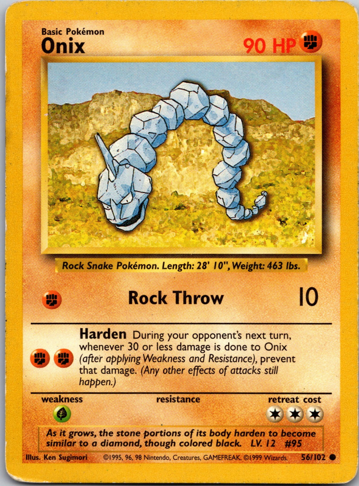 2000 Base Set 2 084/130 Onix LP