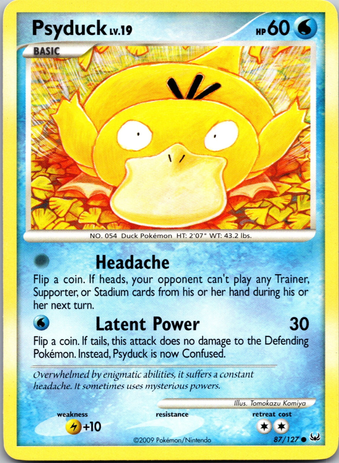 2009 Platinum 87/127 Psyduck LP