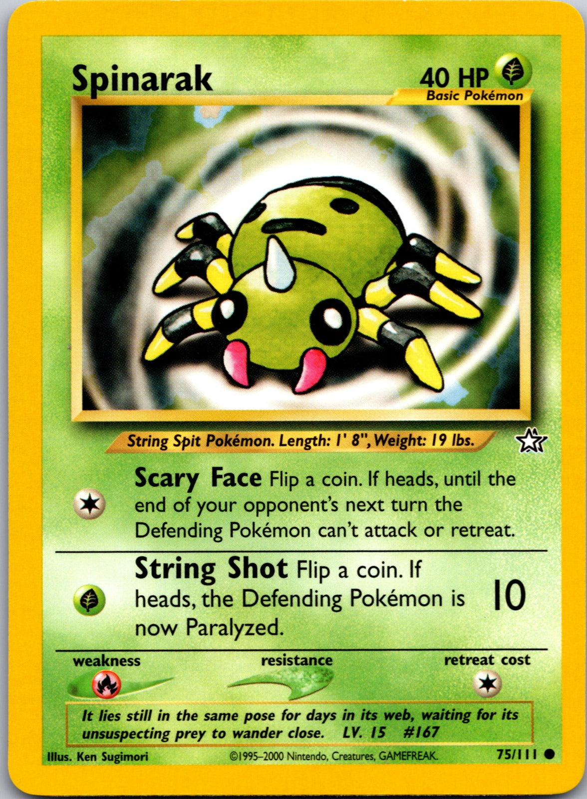 2000 Neo Genesis 075/111 Spinarak LP