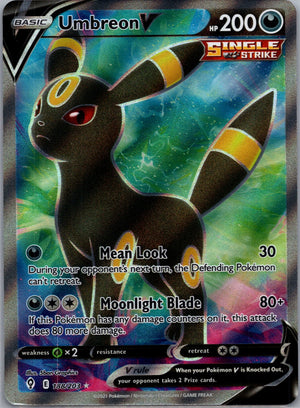 2021 SWSH07: Evolving Skies 188/203 Umbreon V (Full Art) Ultra Rare D97