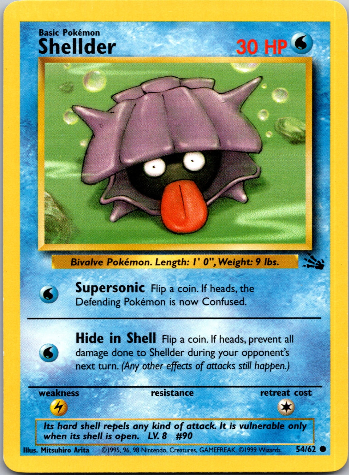 1999 Fossil 54/62 Shellder Common L125