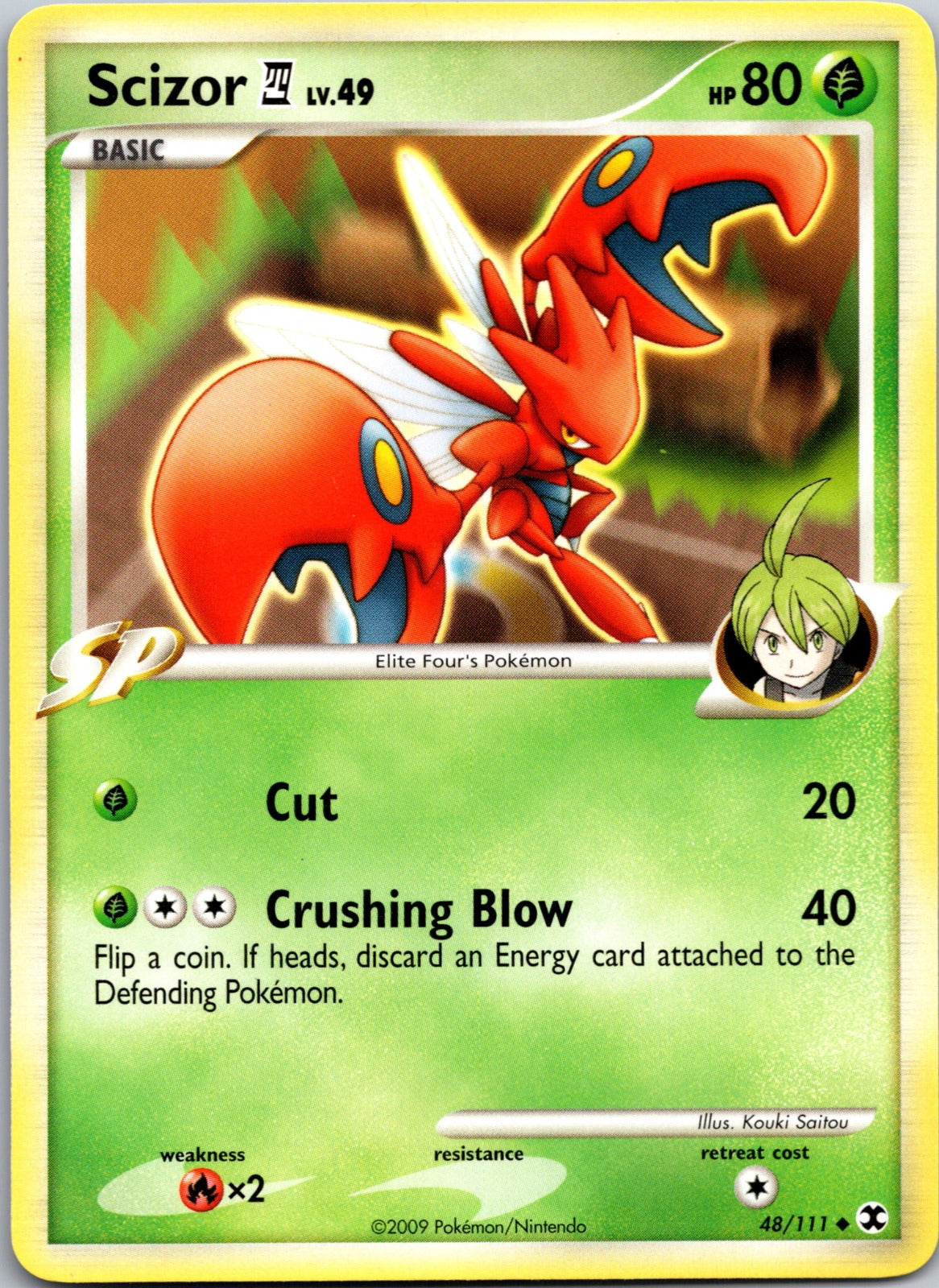 2009 Rising Rivals 48/111 Scizor E4 LP
