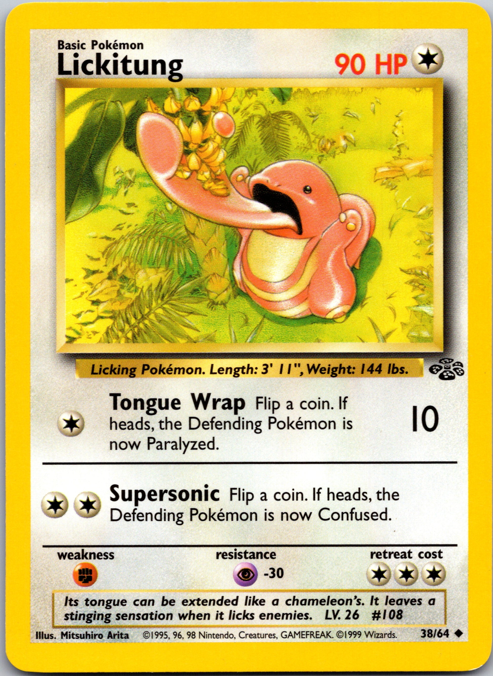 1999 Jungle 38/64 Lickitung Uncommon A291