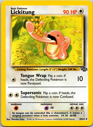1999 Jungle 38/64 Lickitung Uncommon A291