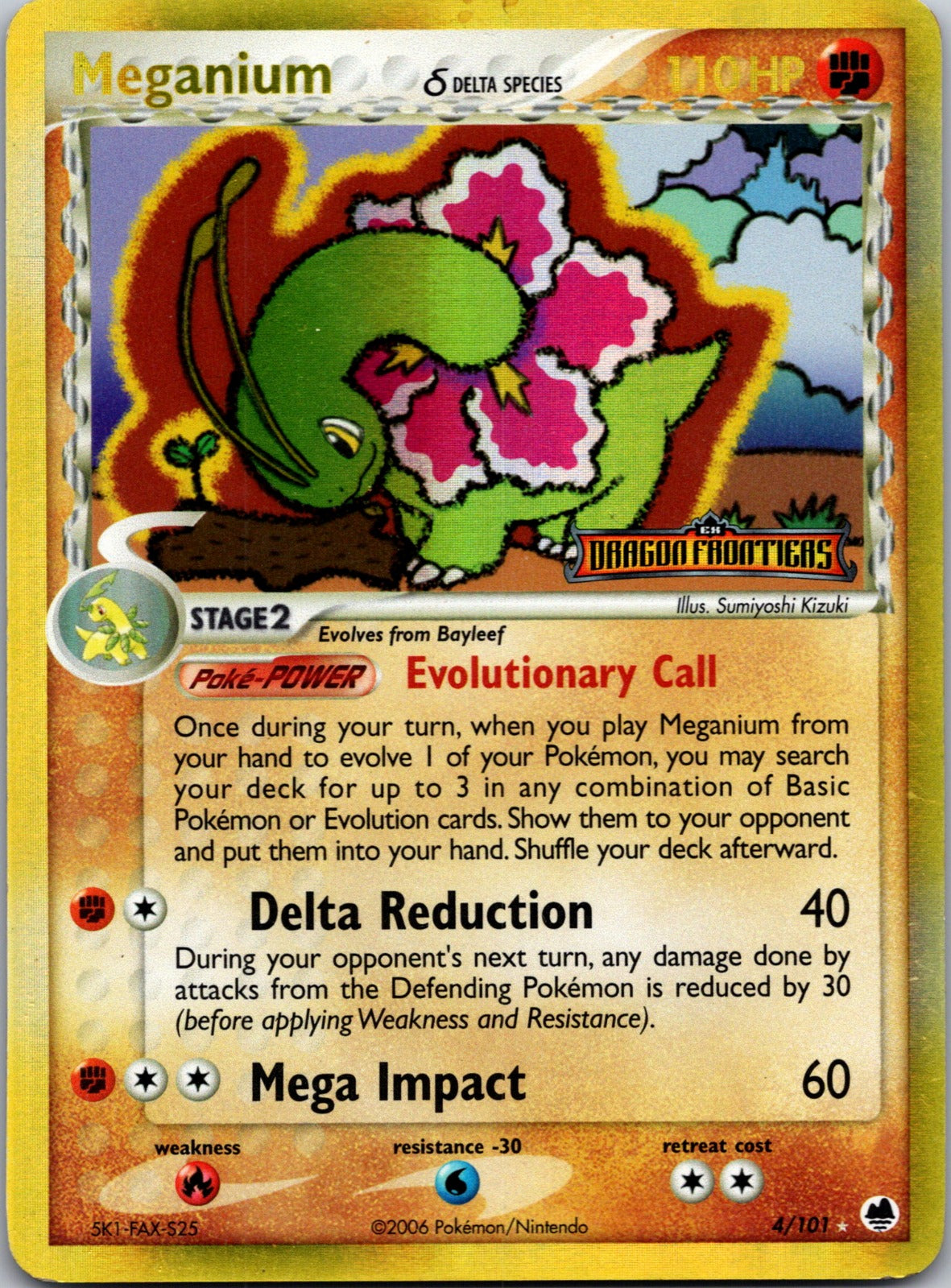 2006 Meganium (Delta Species) Dragon Frontiers 4/101 NM