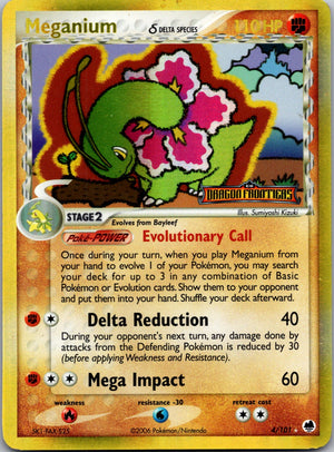 2006 Meganium (Delta Species) Dragon Frontiers 4/101 NM