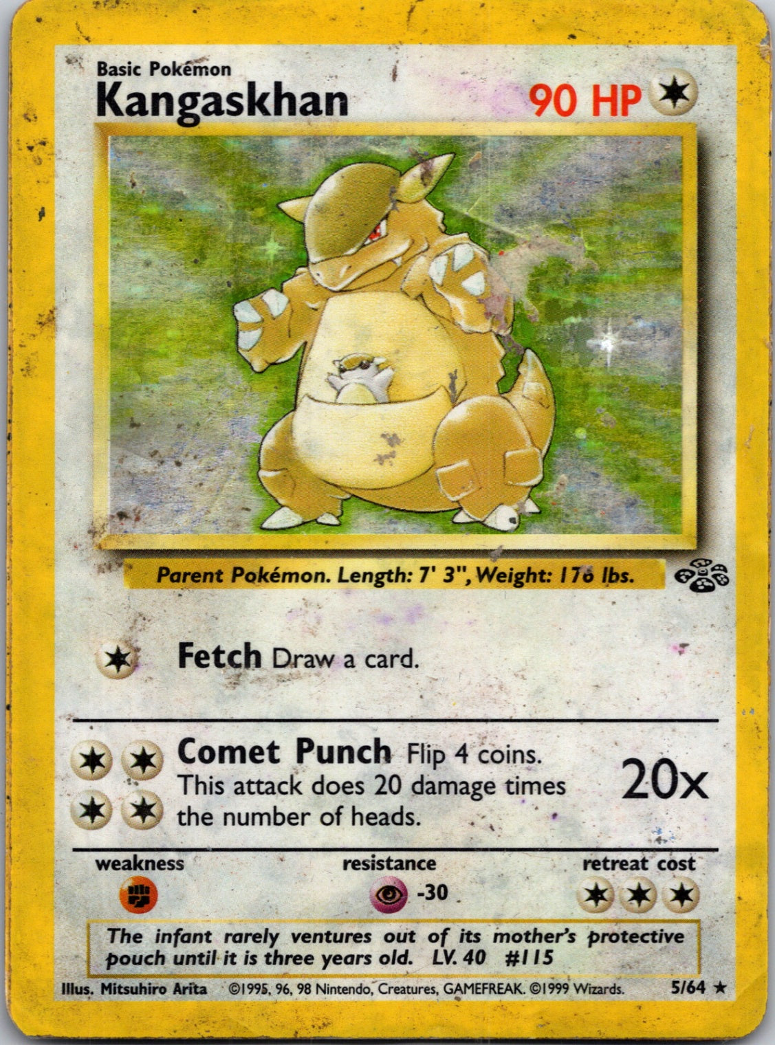 2000 Base Set 2 026/130 Kangaskhan Rare G309