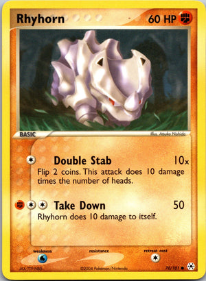 2004 Hidden Legends 70/101 Rhyhorn LP