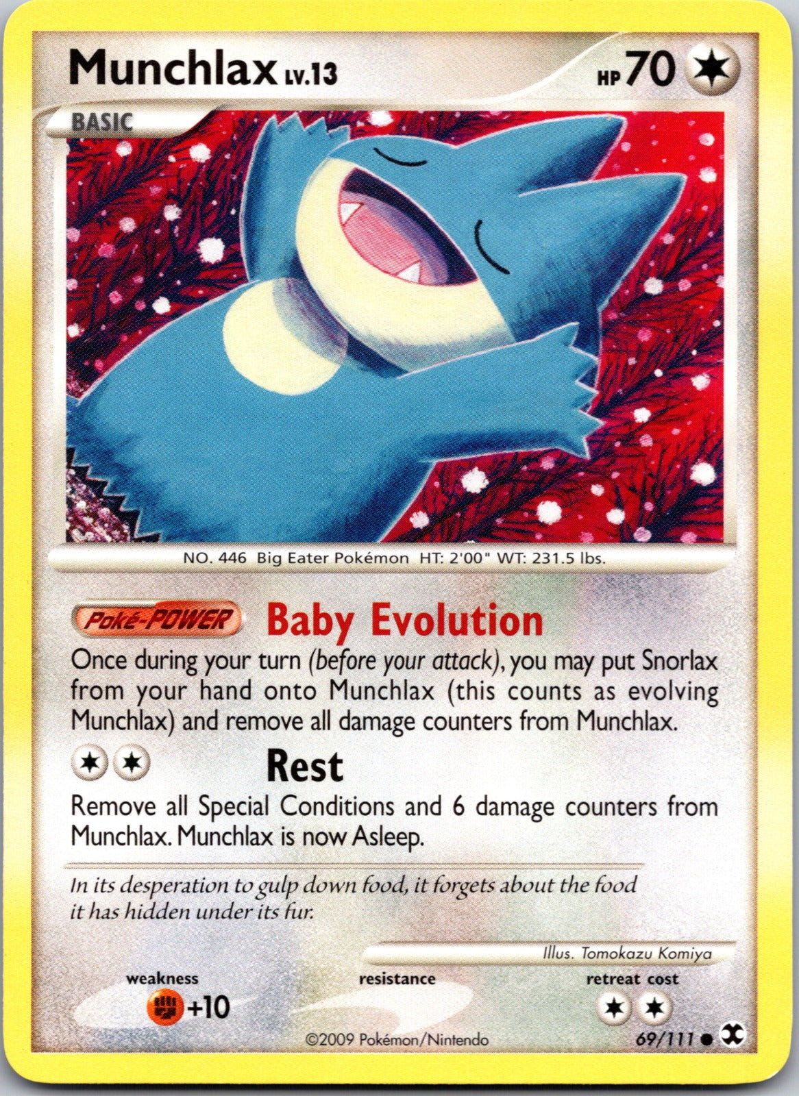 2009 Rising Rivals 69/111 Munchlax (69) LP Y220