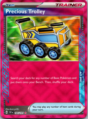 2024 SV08: Surging Sparks 185/191 Precious Trolley NM