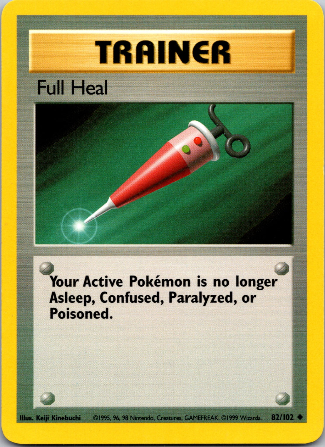 1999 Base Set #082/102 Full Heal Uncommon C158