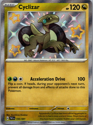2024 SV: Paldean Fates 195/091 Cyclizar Shiny Rare D225