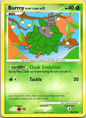 2009 Arceus 56/99 Burmy Plant Cloak LP