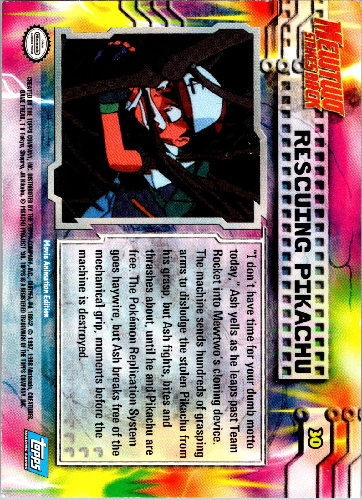 1999 Topps Movie Rescuing Pikachu [Holofoil] LP  P109