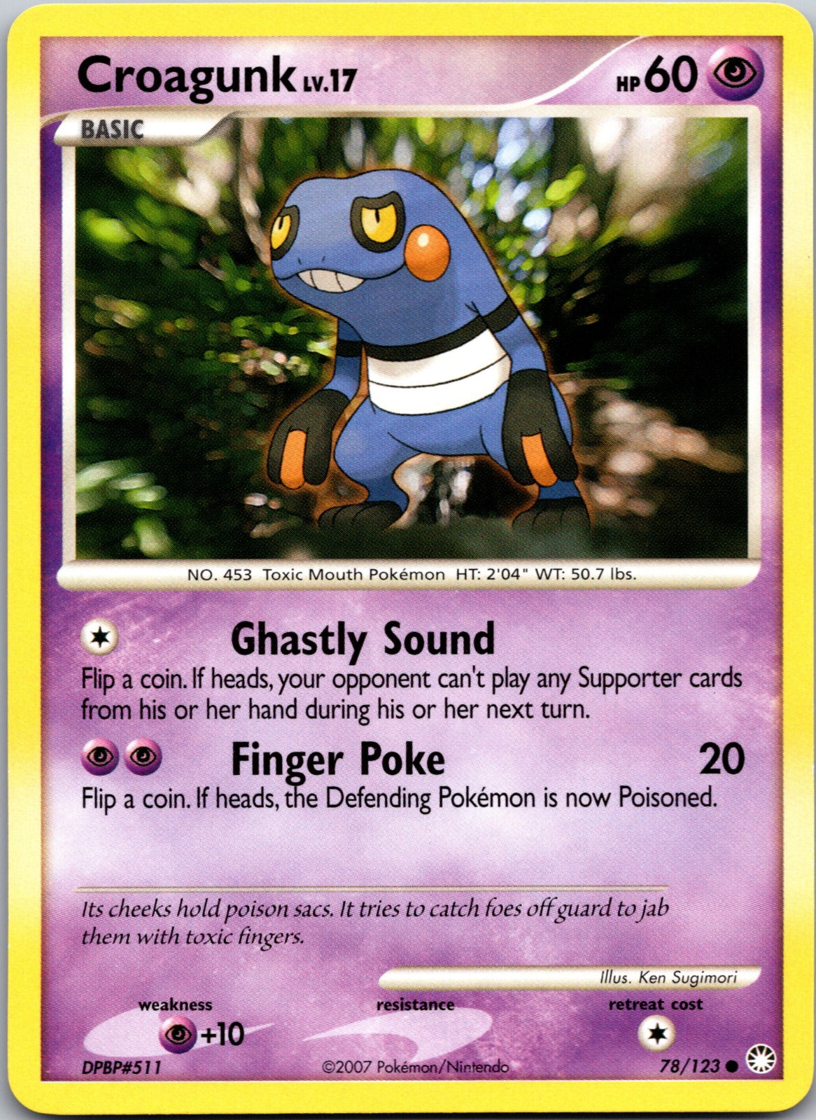 2007 Mysterious Treasures 78/123 Croagunk LP C346