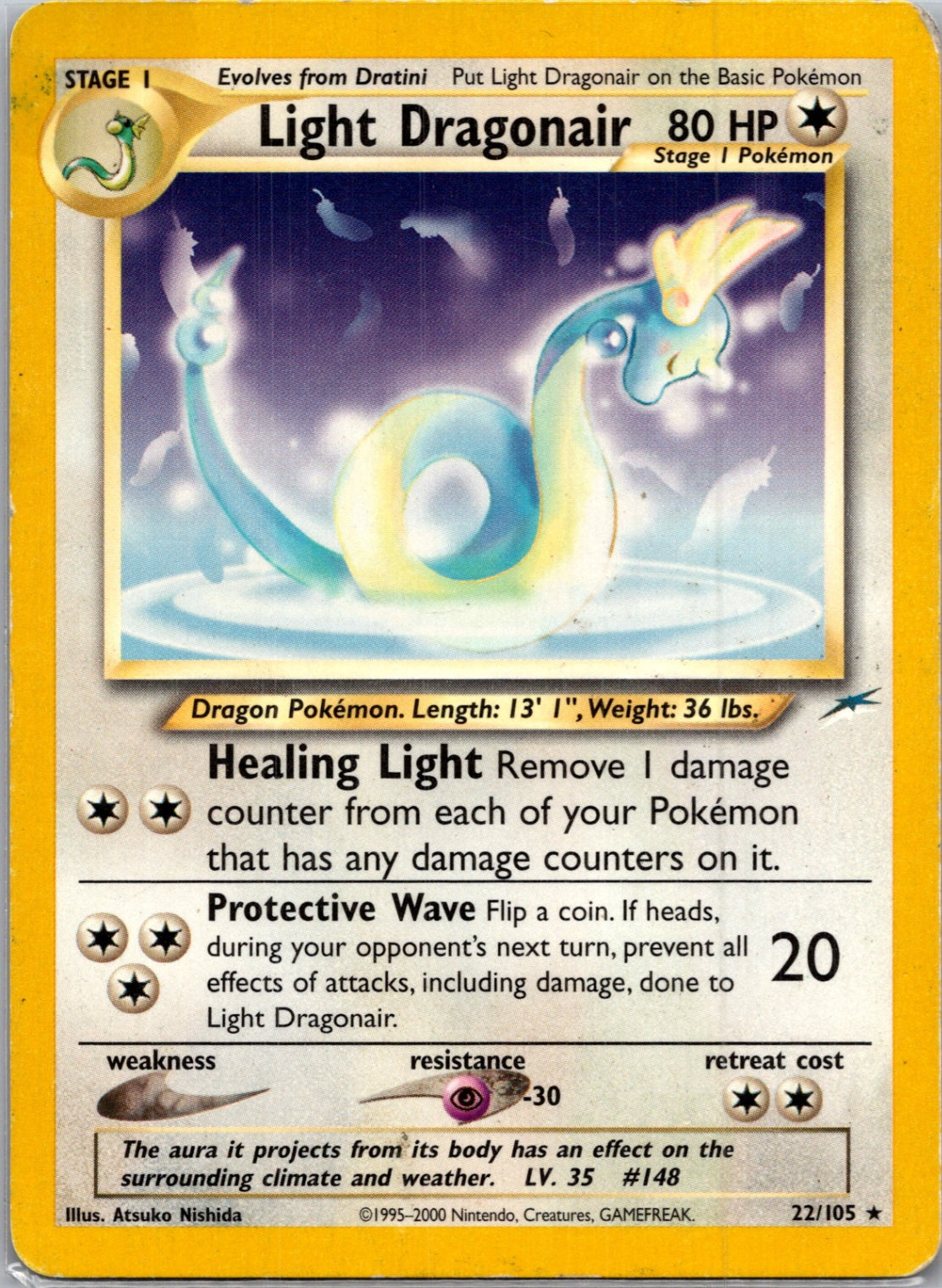 2002 Neo Destiny 022/105 Light Dragonair Rare F2