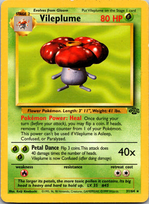 1999 Vileplume 31/64 Jungle Rare A274