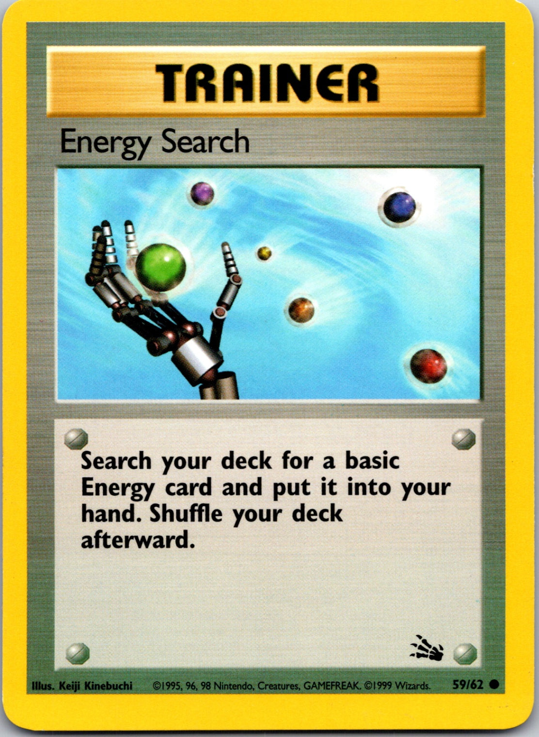 1999 Fossil #59/62 Energy Search Common C173