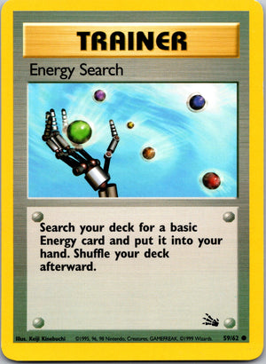 1999 Fossil #59/62 Energy Search Common C173