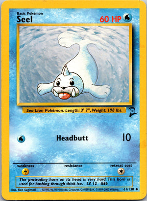 2000 Base Set 2 061/130 Seel Uncommon L56