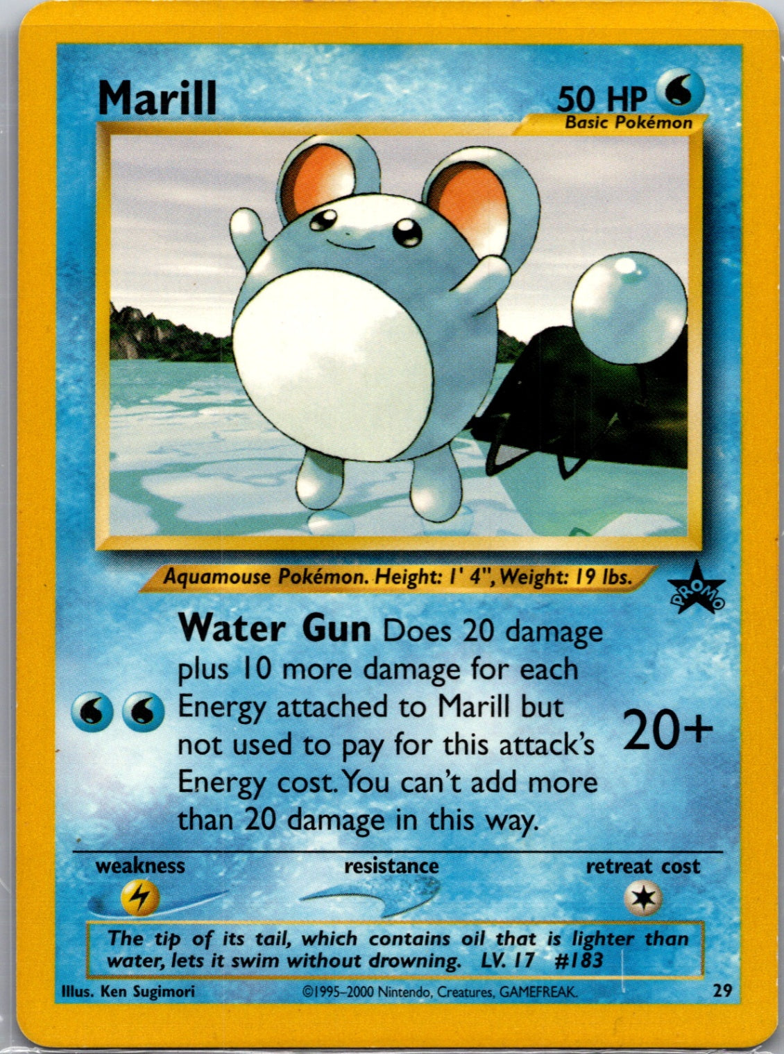 2000 WoTC Promo 29/53 Marill Promo M34