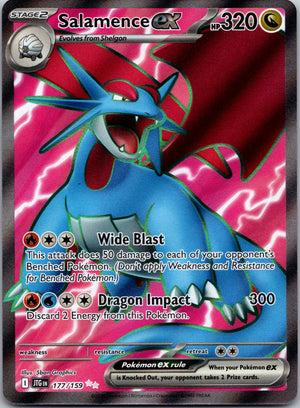2025 SV09: Journey Together 177/159 Salamence ex NM