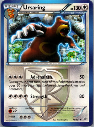2013 Plasma Blast 76/101 Ursaring (Team Plasma) LP