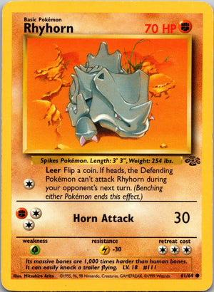2002 Legendary Collection 090/110 Rhyhorn LP