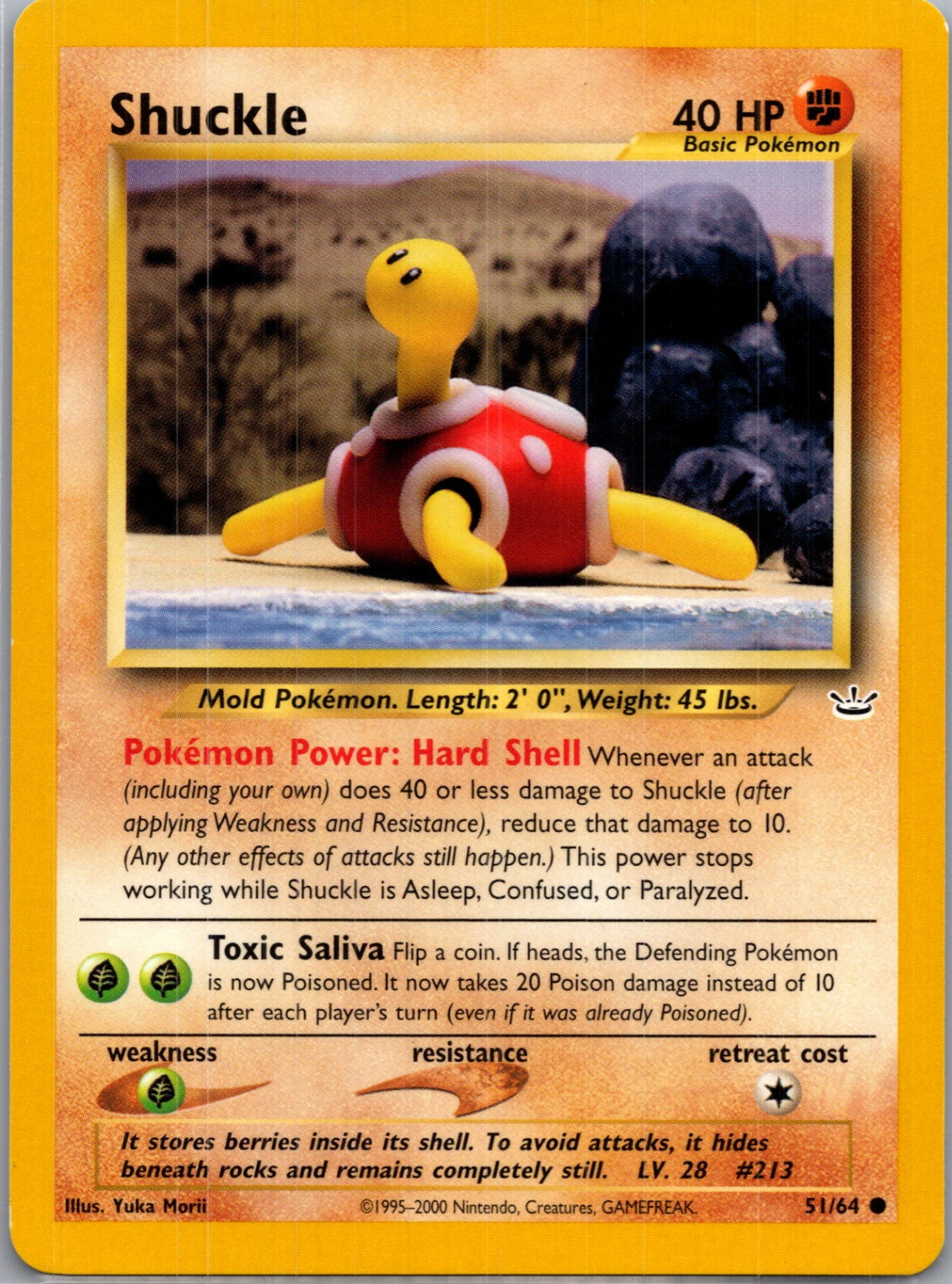 Neo Revelation 51/64 Shuckle Common NM