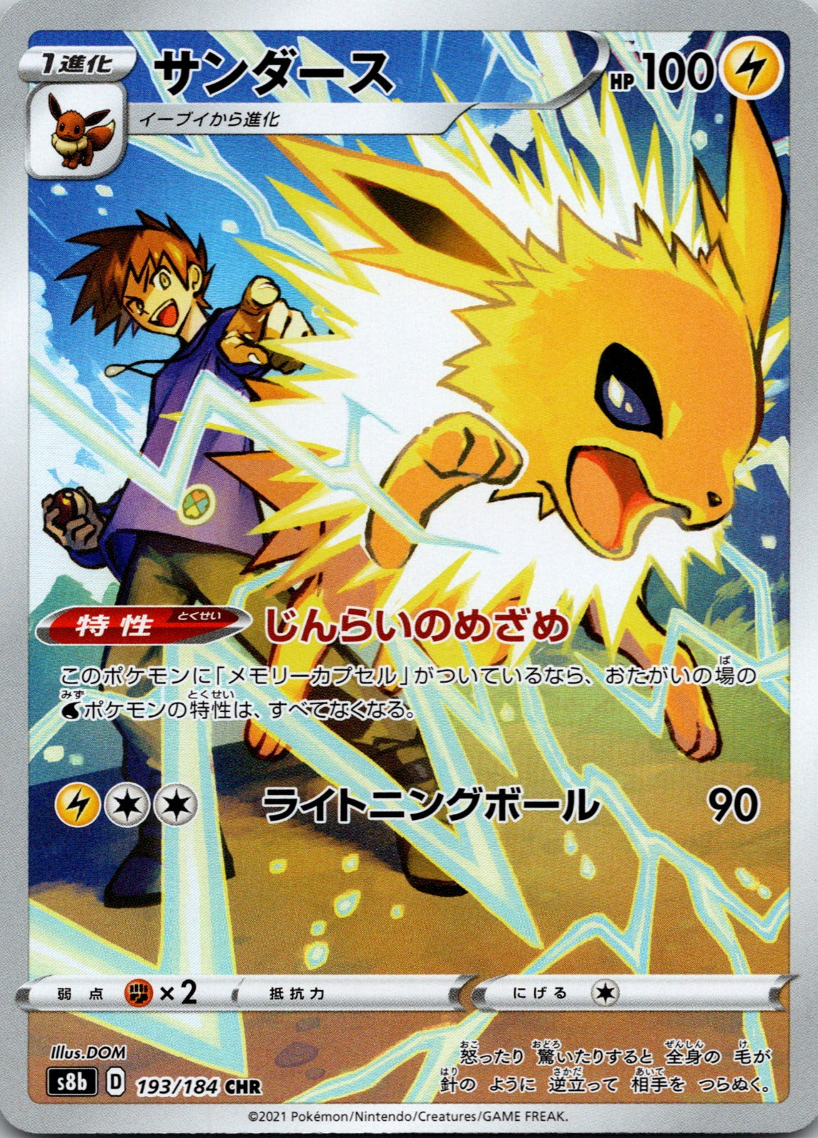 2021 Jolteon S8b: VMAX Climax 193/184 NM