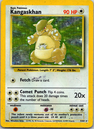 1999 Jungle 05/64 Kangaskhan (5) Holo Rare G308