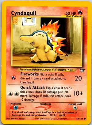2000 Neo Genesis 057/111 Cyndaquil (57) LP