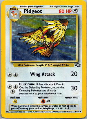 1999 Jungle 08/64 Pidgeot (8) Holo Rare G290