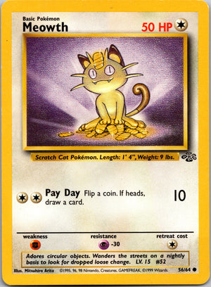 2002 Legendary Collection 053/110 Meowth LP