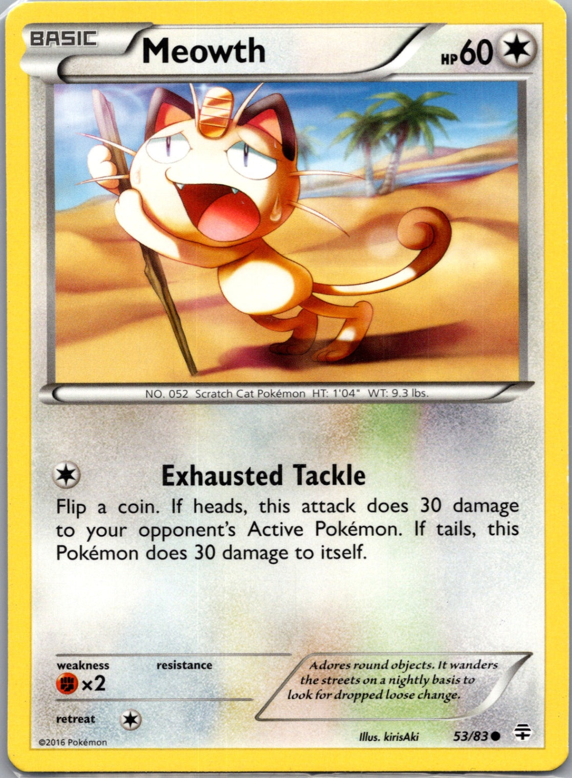 2016 Generations 53/83 Meowth Common M58