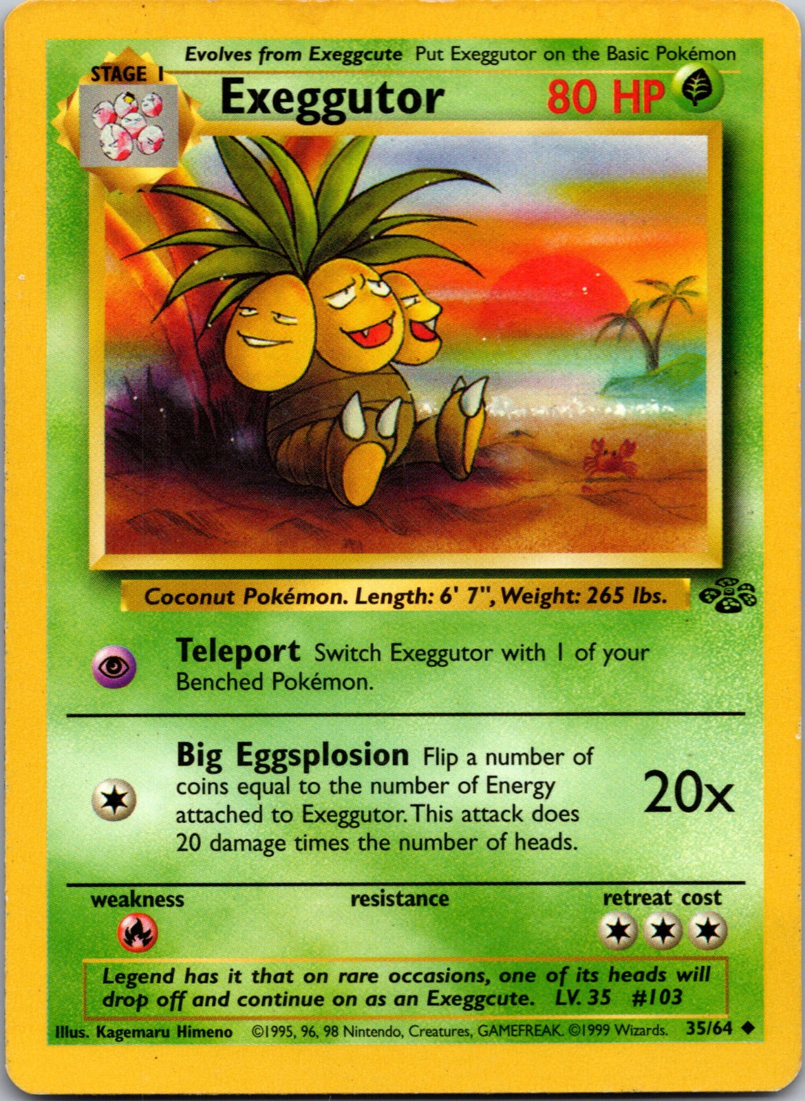 1999 Jungle 35/64 Exeggutor LP
