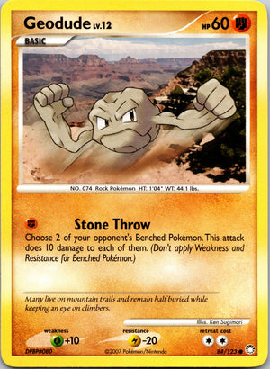 2007 Mysterious Treasures 84/123 Geodude LP
