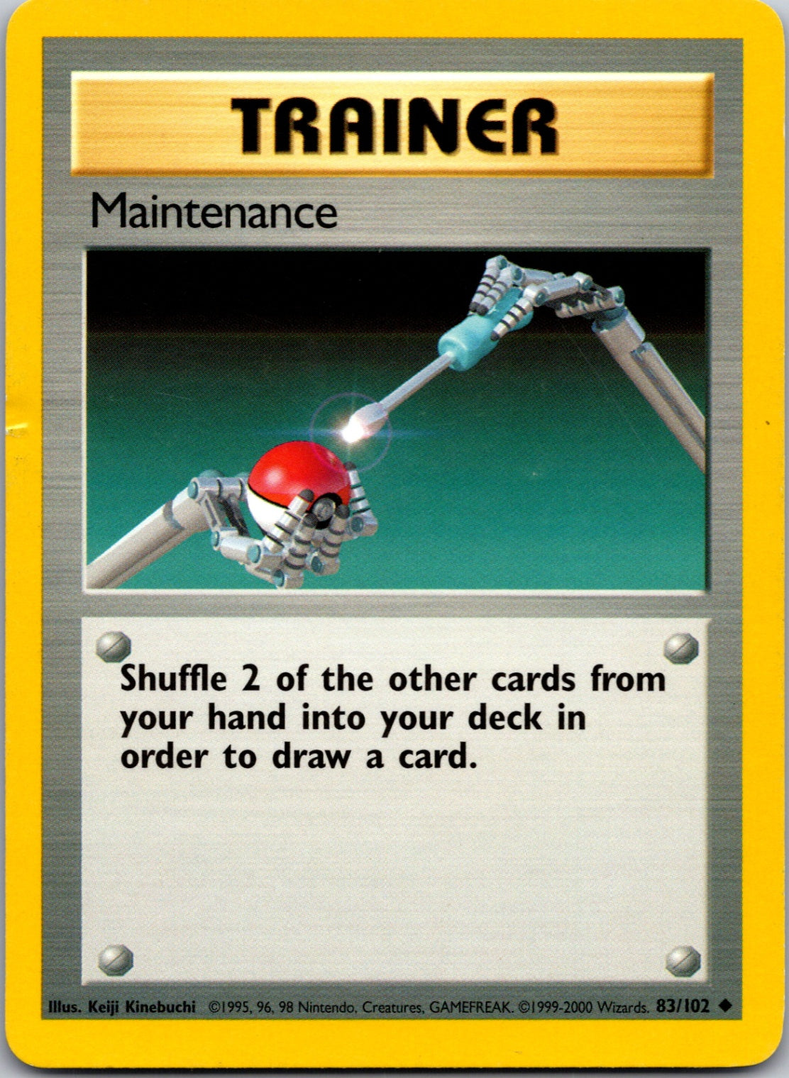 1999 Base Set 083/102 Maintenance Uncommon C289