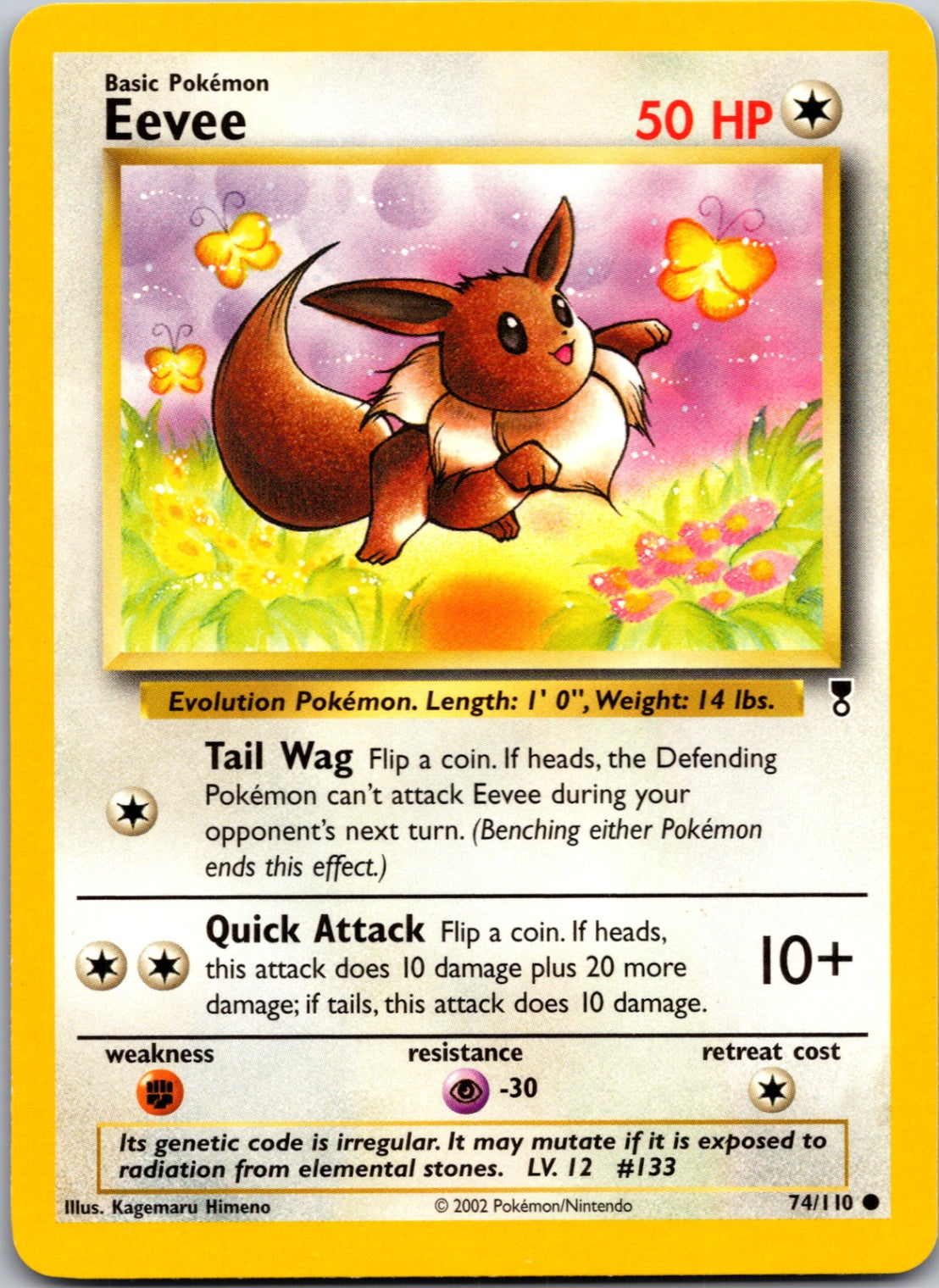 2002 Legendary Collection 074/110 Eevee Common C234