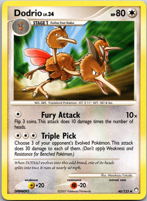 2007 Mysterious Treasures 46/123 Dodrio LP