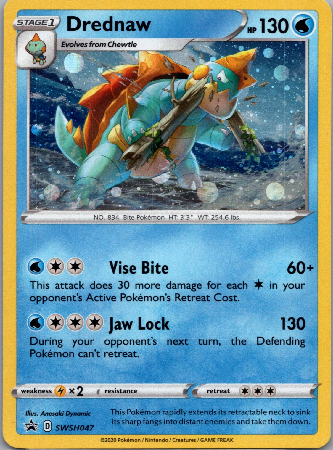 2020 SWSH: Sword & Shield Promo Cards SWSH047 Drednaw Promo D172