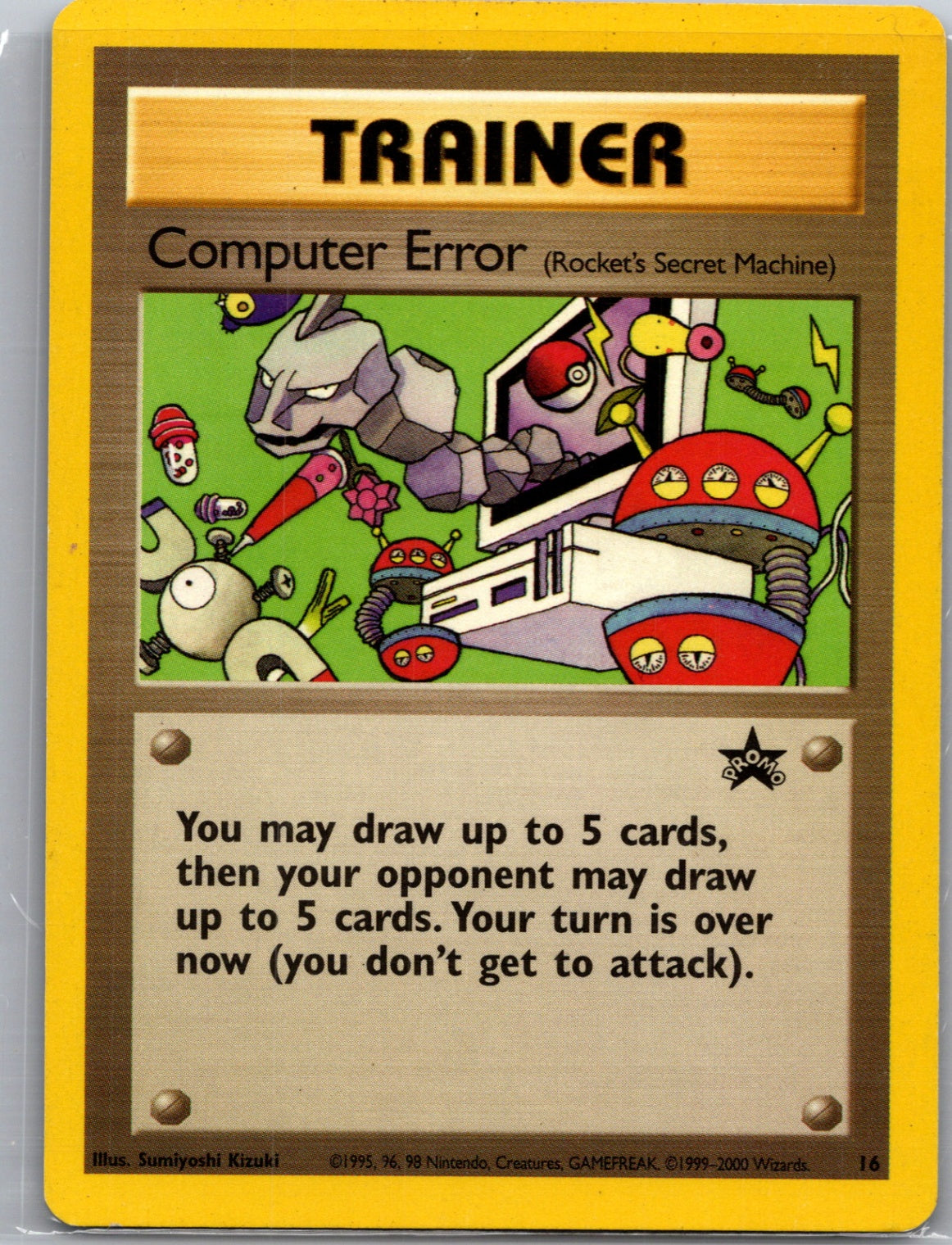 2000 WoTC Promo 16/53 Computer Error (Rocket's Secret Machine) Promo M33