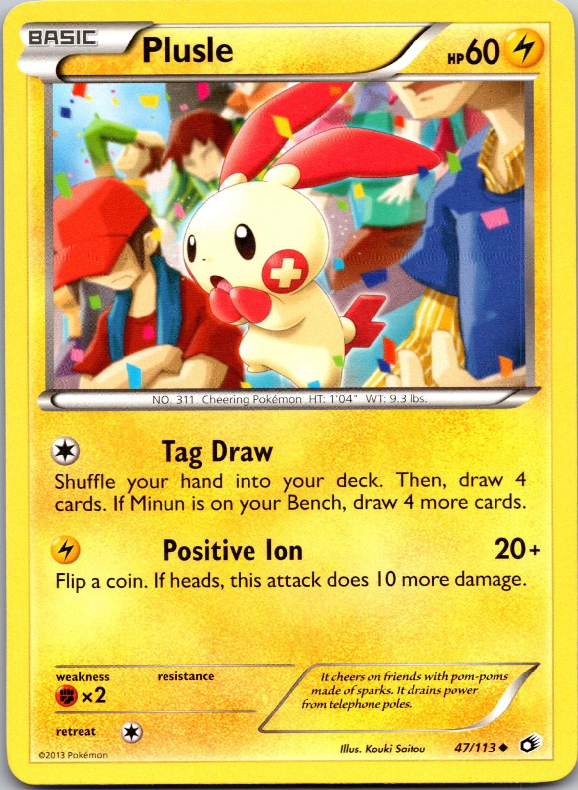 2013 Legendary Treasures 47/113 Plusle LP