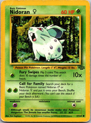1999 Jungle 57/64 Nidoran F LP