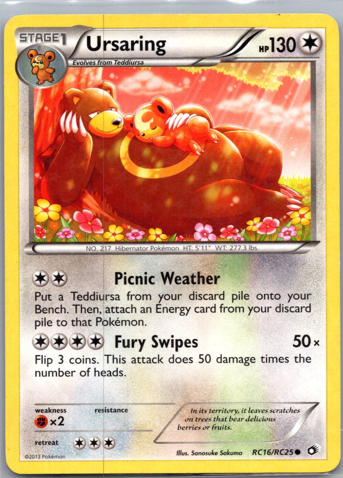 2013 Legendary Treasures: Radiant Collection RC16/RC25 Ursaring LP