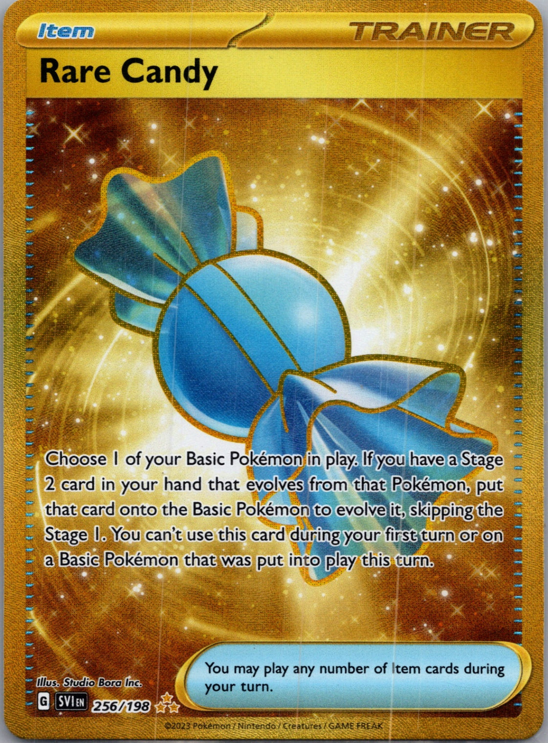 2023 SV01: Scarlet & Violet Base Set 256/198 Rare Candy Hyper Rare F203