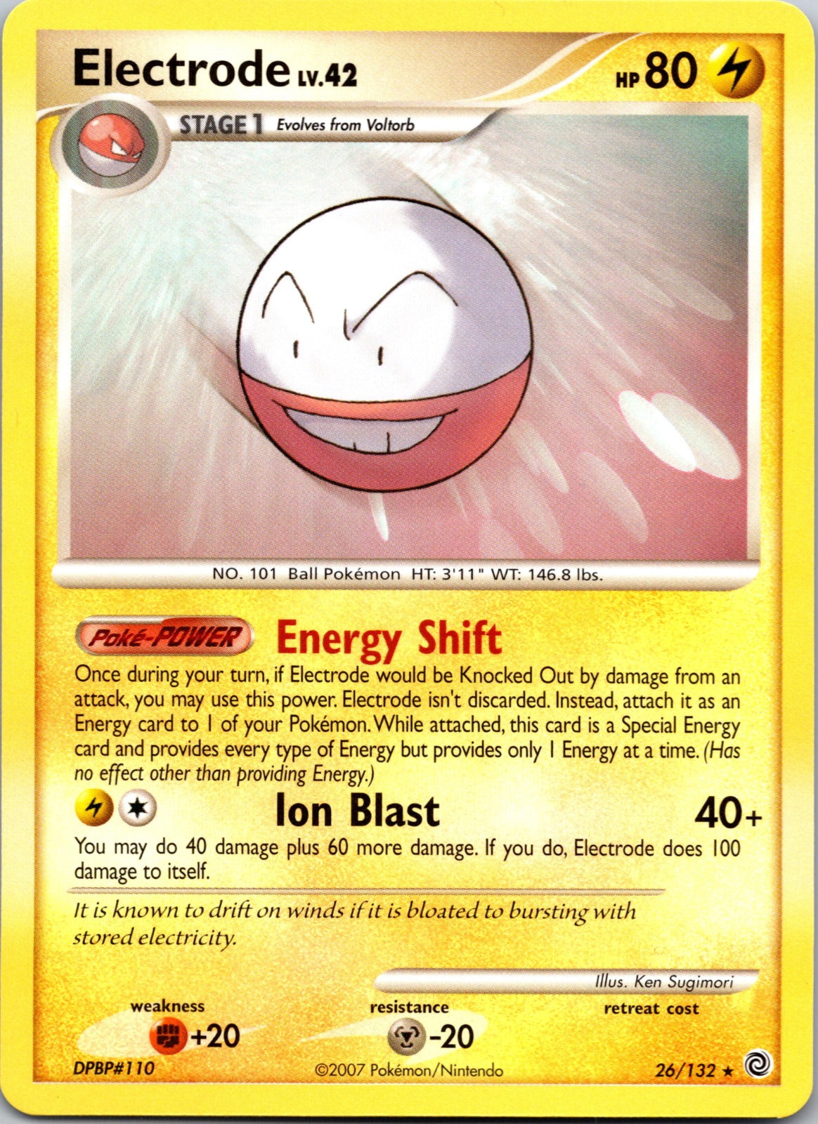 2007 Secret Wonders 26/132 Electrode LP E181