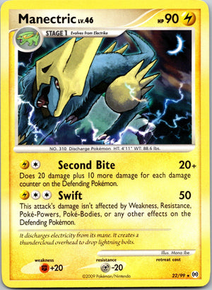 2009 Arceus 22/99 Manectric (22) LP